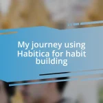 My journey using Habitica for habit building